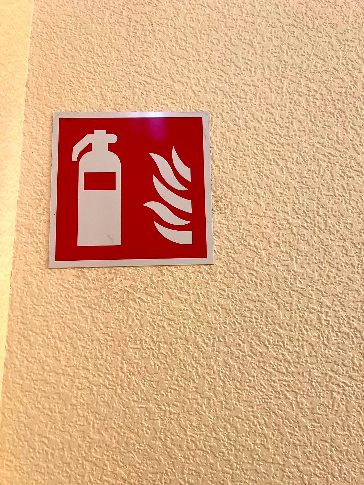 Kennzeichnung eines Feuerlöscher-Standorts